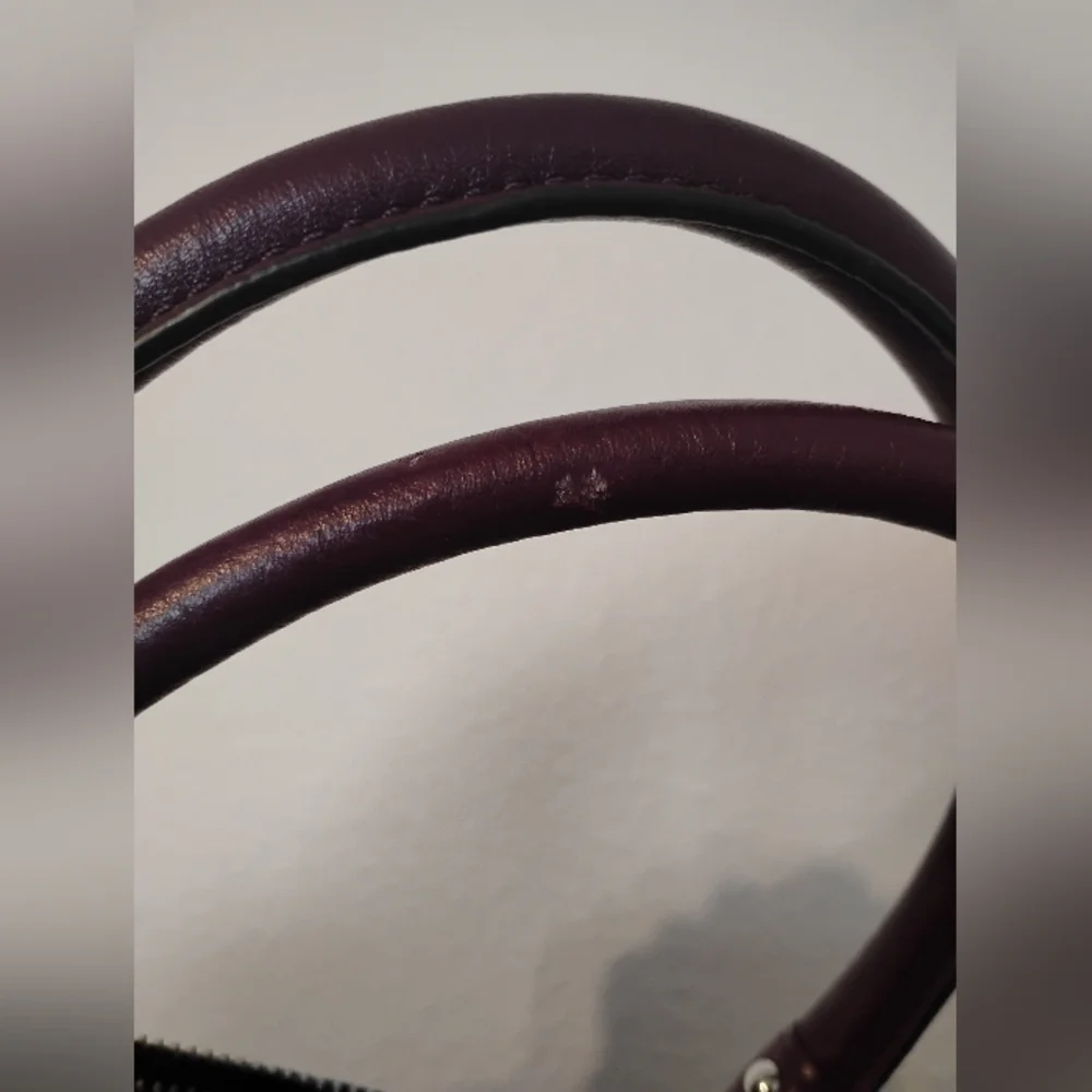Purple Coach Shoulder Crossbody Bag With Matching Wallet - Picture 5 of 9